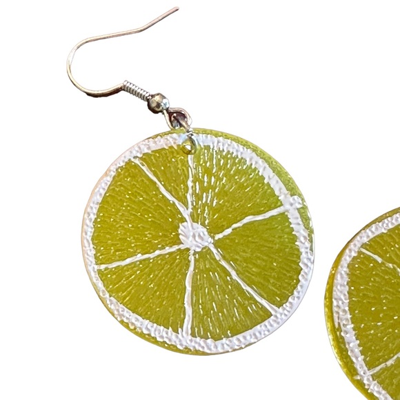 Lightweight Yellow Lemon Drop Earrings - Picture 2 of 4